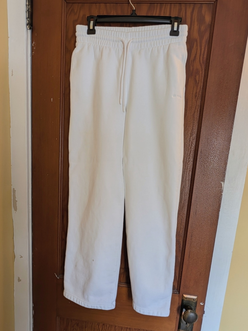 Aritzia White Drawstring Sweatpants